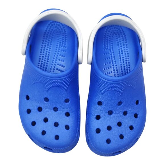 Crocs Kids Classic Clog Sandals Juniors Blue Size Small, Womens 6-7, Men 4-5 - Picture 2 of 7
